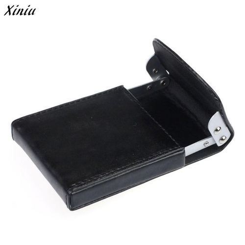 Metal Case Organizer PU Leather Business