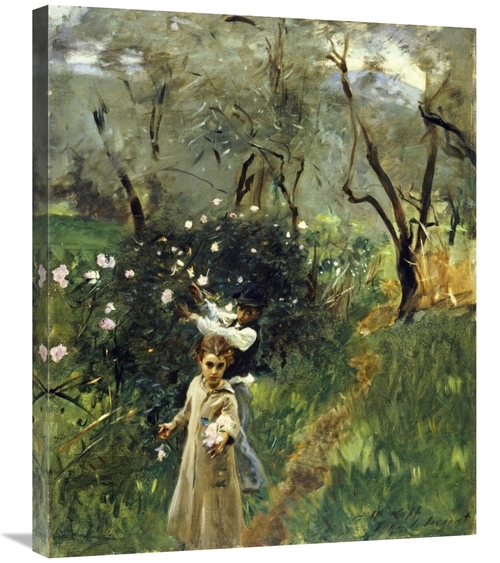 Global Gallery GCS-268505-30-142 30 in. Gathering Flowers at Twilight 