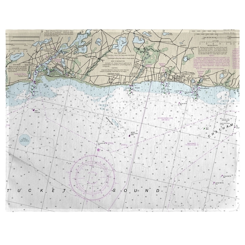 Betsy Drake PM13229HP 14 x 18 in. Harwich Port, MA Nautical Map Pl