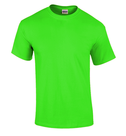 DDI 2341785 Gildan Men's Heavy Cotton T-Shirt - Neon Green  Mediu