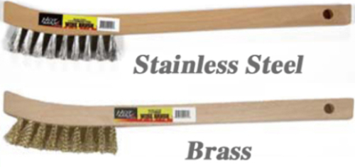 Kdar 22036 2 x 9 in. Stainless Steel Curved Handle Wire Brush