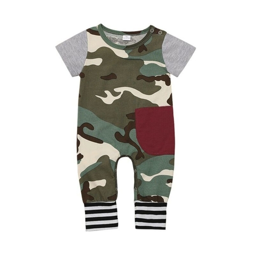 Baby Romper Camouflage Newborn Baby Boy Girl