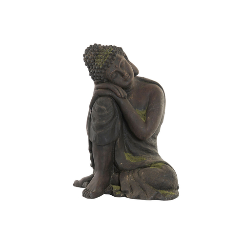 Decorative Figure DKD Home Decor Fibreglass Black Buddha (42 x 33,5 x