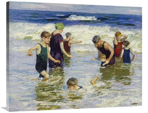 Global Gallery GCS-268400-40-142 40 in. The Bathers Art Print - Edward