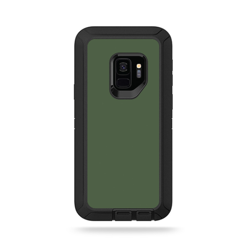 MightySkins OTDSGS9-Solid Olive Skin for Otterbox Defender Galaxy S9 -