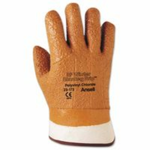 Ansell 012-23-173-10 Vinyl Gloves- 10- Orange