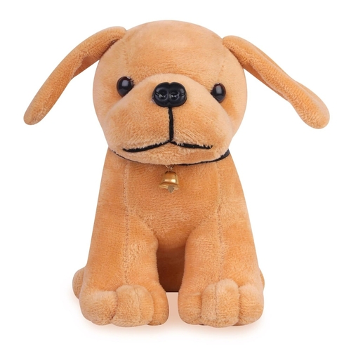 Brown Cute Puppi Dog Soft Material (External Cloth Material Velvet)