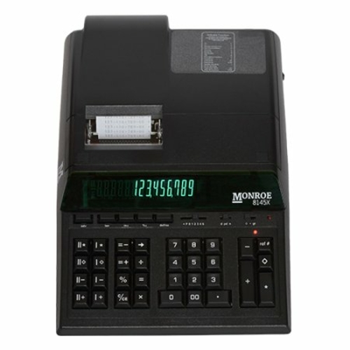 Monroe MNE8145XB 14 Digit Heavy Duty Calculator, Black