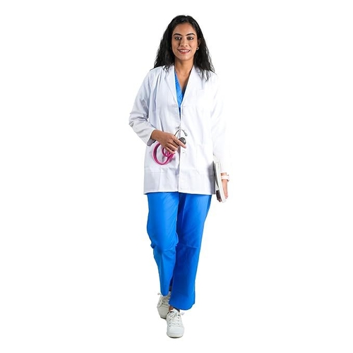 Women's Lab Coat for Doctors and Medical Students (Size-M)