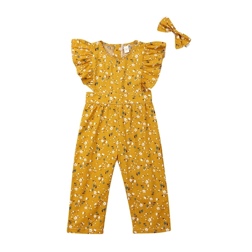 Toddler Baby Kids Girls Sleeveless  Jumpsuit