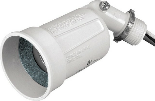 Sigma 14330WH White Weatherproof Pigtail Lampholder