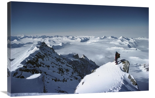 Global Gallery GCS-453398-2436-142 24 x 36 in. Climber on the Summit o