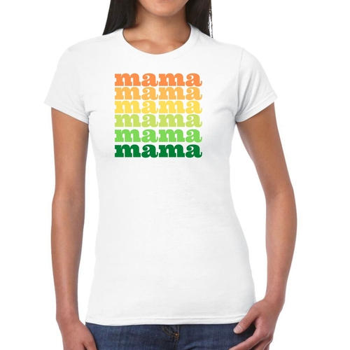 Womens Graphic T-shirt Mama Celebrating Mothers