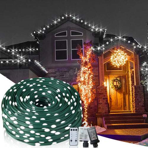 Christmas Rope Lights,1000LED/328Ft Outdoor Decorative String Strobe