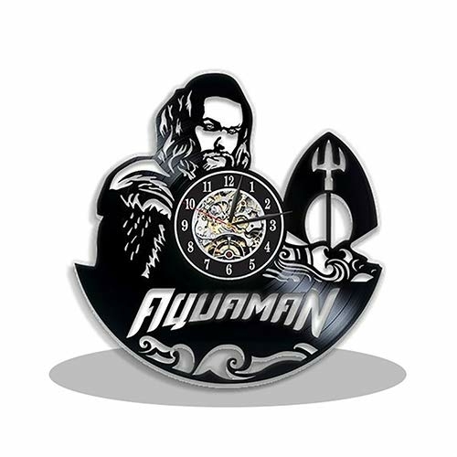 AQUAMAN DC COMICS HANDMADE VINYL RECORD WALL CLOCK FAN GIFT