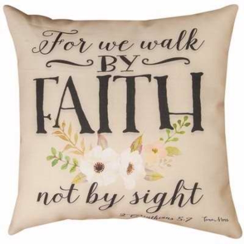 Manual Woodworkers & Weavers 85924 18 x 18 in. Walk by Faith-Indoor & 