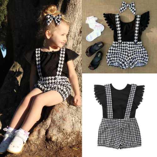 Fashion Kids Baby Girls Clothes Summer Sets