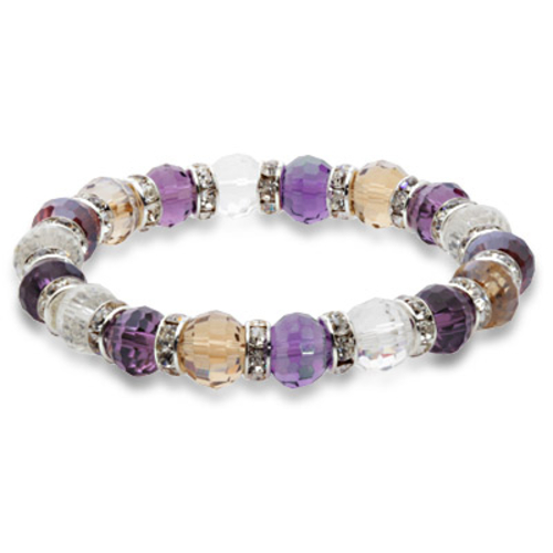 Alexander Kalifano BLUE-BGG-N07 Blue Tag Gorgeous Glass Bracelet - Mul