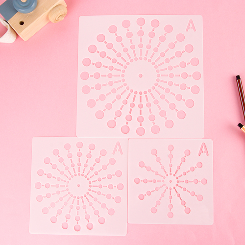 3pcs/set DIY Craft Mandala Auxiliary Layering