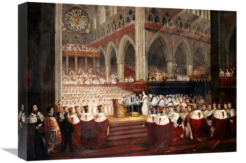 Global Gallery GCS-268363-22-142 22 in. The Coronation of Queen Victor