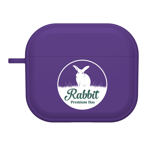 Custom Logo HDX Purple Case Cover for Apple AirPods Gen 1, 2, 3 & Pro