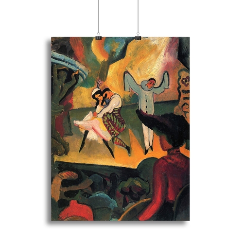 Russian ballet by Macke Canvas Print or Poster