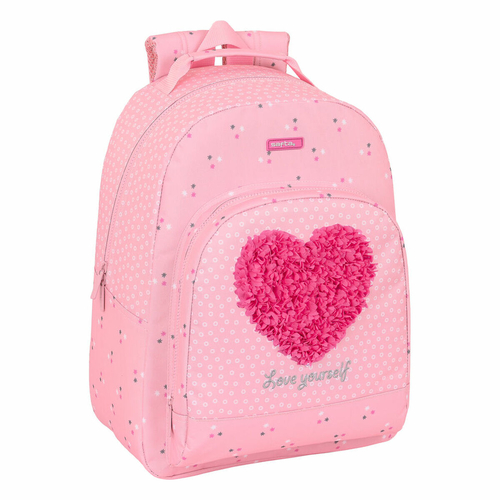 School Bag Safta CorazÓn 32 x 42 x 15 cm Pink