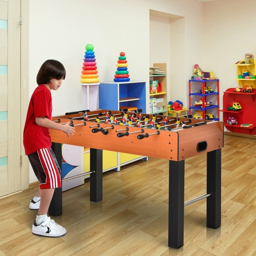 Soozier 1.2m/48" Foosball Game Table Wood Soccer Arcade Game Room Bars