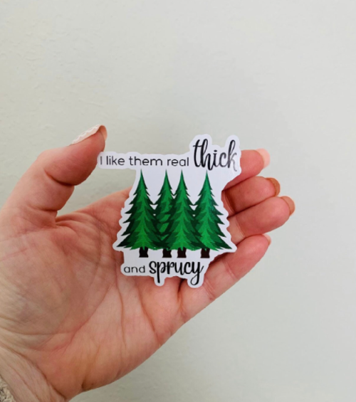 Sprucy -Funny Holiday Sticker/Magnet