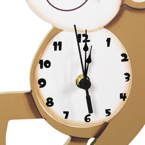 Fantasy Fields Kids Safari Wooden Monkey Clock