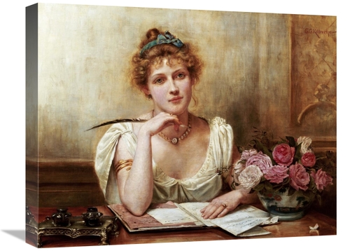 Global Gallery GCS-268191-22-142 22 in. The Letter Art Print - George 