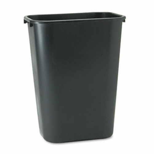 Rcp 295700BK Soft Molded Plastic Wastebasket  Rectangular  10 1/4 gal 