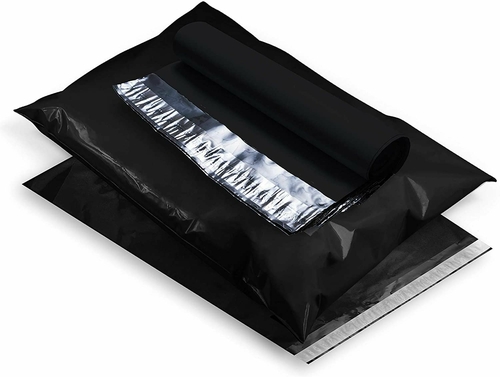 Pack of 1000 Black Poly Mailers 7.5 x 10.5 Small Shipping Bags for