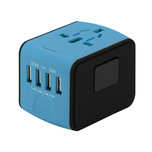 All-In-One 4 USB Port  Universal Travel Adapter