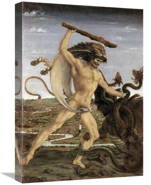 Global Gallery GCS-279452-22-142 22 in. Hercules & the Lernaean Hydra 