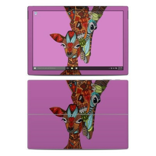 DecalGirl MSP4-GIRAFFELOVE Microsoft Surface Pro 4 Skin - Giraffe Love