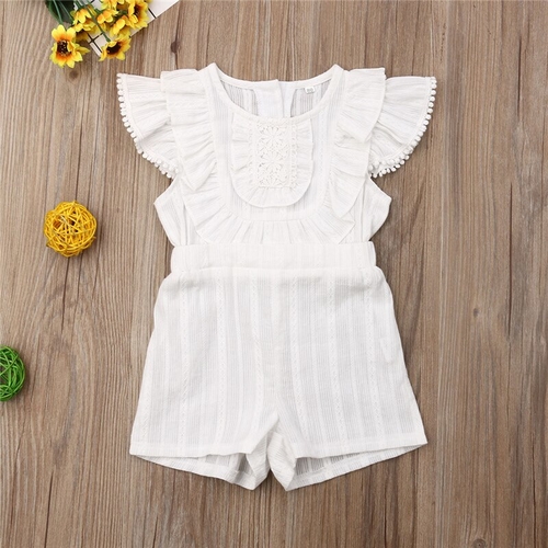 Summer Casual Kids Baby Girls Cotton Clothes