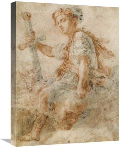 Global Gallery GCS-456146-1824-142 18 x 24 in. David with the Head of 