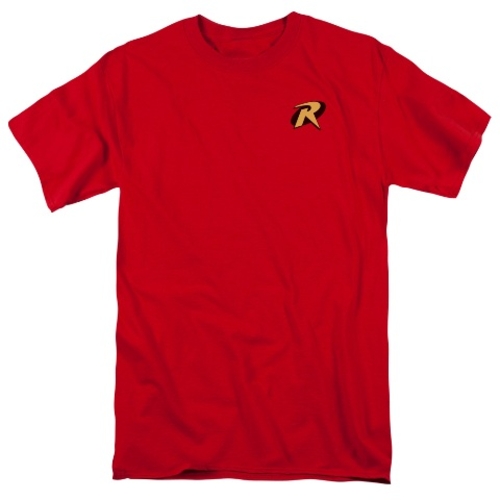 Trevco Batman-Robin Logo - Short Sleeve Adult 18-1 Tee - Red- 4X