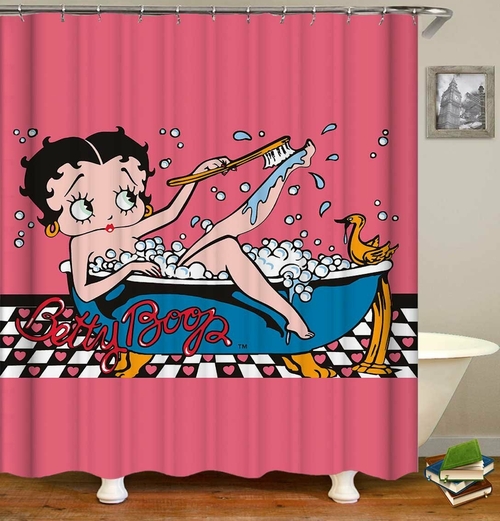 Betty Boop Bath Time Shower Curtain