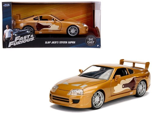 Slap Jack\'s Toyota Supra Gold \Fast & Furious\" Movie 1/24 Diecast