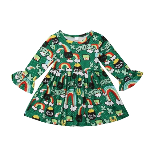 Christmas Cute Infant Kids Baby Girls Dress