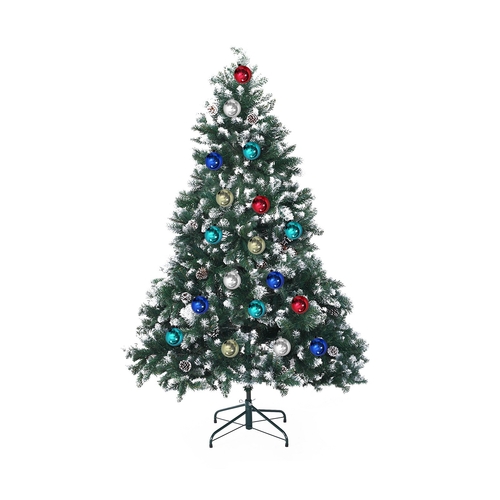 Home Ready 5Ft 150cm 720 tips Green Snowy Christmas Tree Xmas Pine