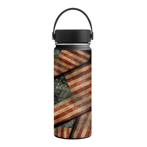 MightySkins HFWI18-Vintage American Skin for Hydro Flask 18 oz Wide Mo