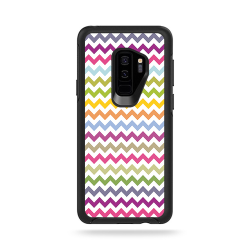 MightySkins OTSSGS9PL-Rainbow Chevron Skin for Otterbox Symmetry Galax