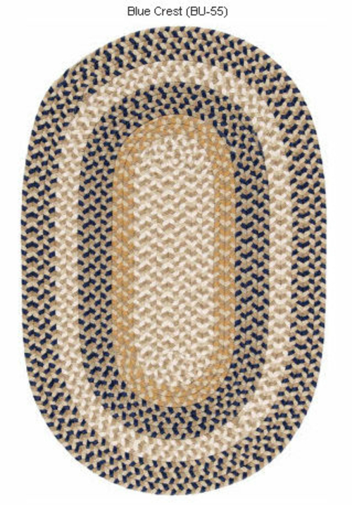 Burmingham BU55R072X072 Burmingham - Blue Crest 6 ft. round