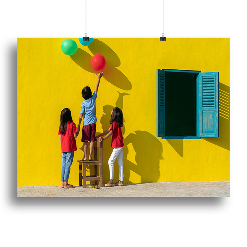 I want those balloons Canvas Print or Poster