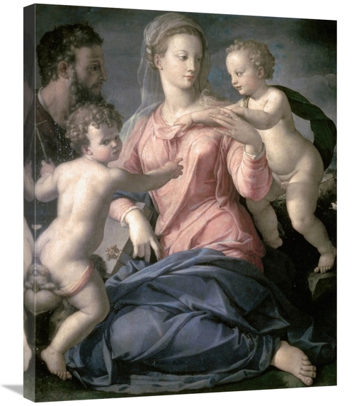 Global Gallery GCS-276878-30-142 30 in. Holy Family Art Print - Agnolo