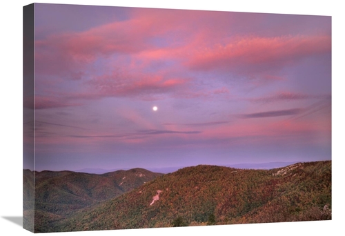 Global Gallery GCS-397037-1824-142 18 x 24 in. Moon Over Blue Ridge Ra