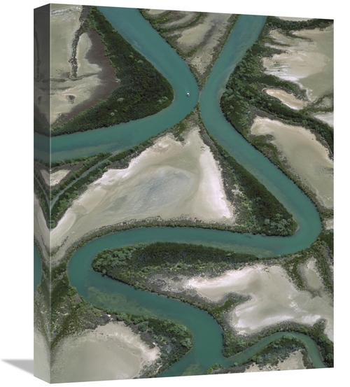 Global Gallery GCS-395900-1620-142 16 x 20 in. Meandering Rivers, 